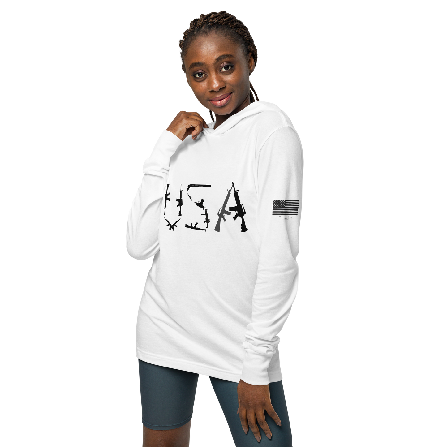 HTT Hooded long-sleeve tee